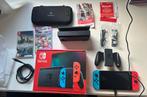 Nintendo Switch Compleet + Mario Kart & Hogwarts, Spelcomputers en Games, Gebruikt, Racen en Vliegen, Eén computer, Ophalen of Verzenden