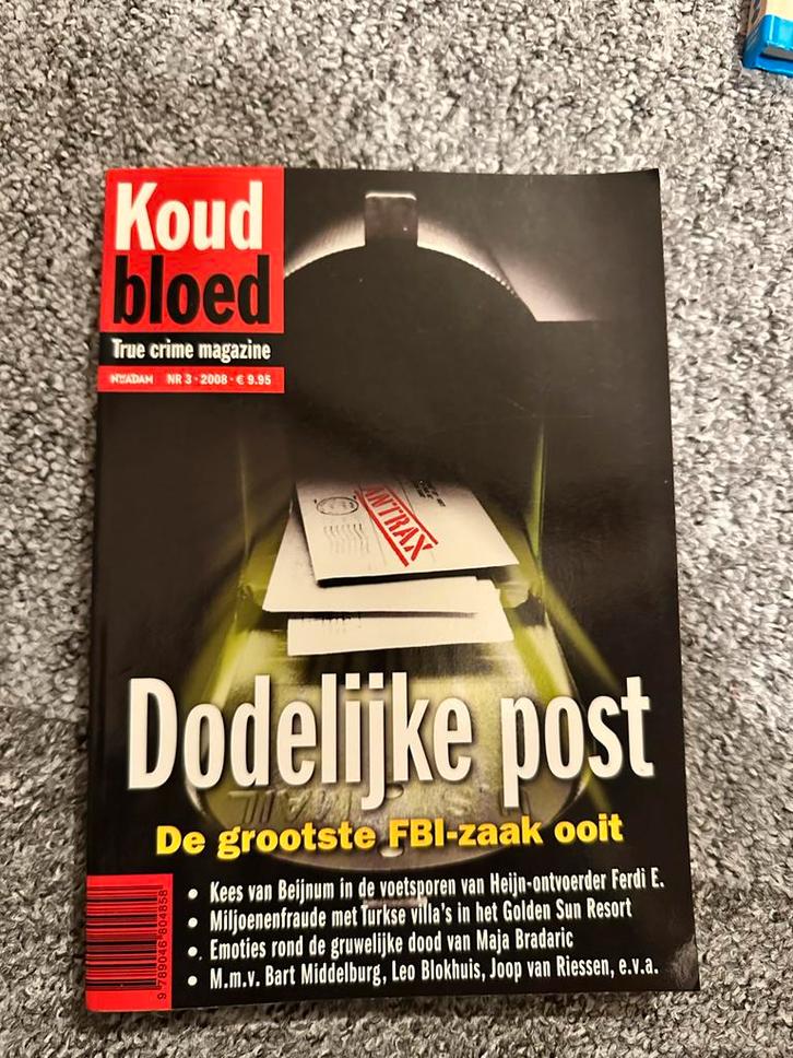 Koud Bloed - Dodelijke Post (2008), Boeken, Tijdschriften en Kranten, Gelezen, Gossip of Showbizz, Ophalen of Verzenden