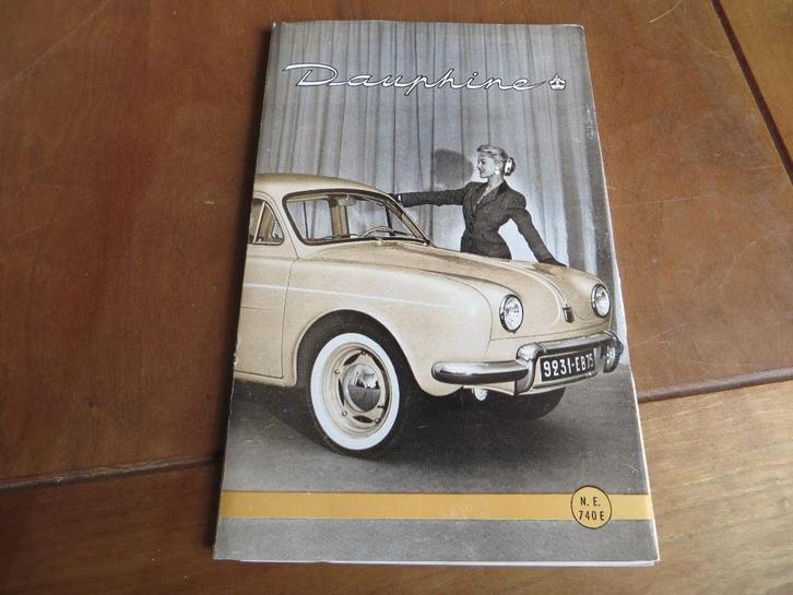 NL instructieboek Renault Dauphine 1956 - 1957, Auto diversen, Handleidingen en Instructieboekjes, Ophalen of Verzenden