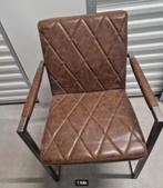 2 eetkamer stoelen, Huis en Inrichting, Stoelen, Ophalen, Twee, Bruin, Metaal
