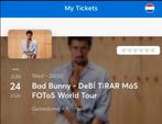 2x Bad bunny tickets te koop via ticketmaster, Twee personen, Juni