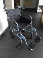 Inklapbare aluminium lichtgewicht rolstoel, Duwrolstoel, Zo goed als nieuw, Ophalen