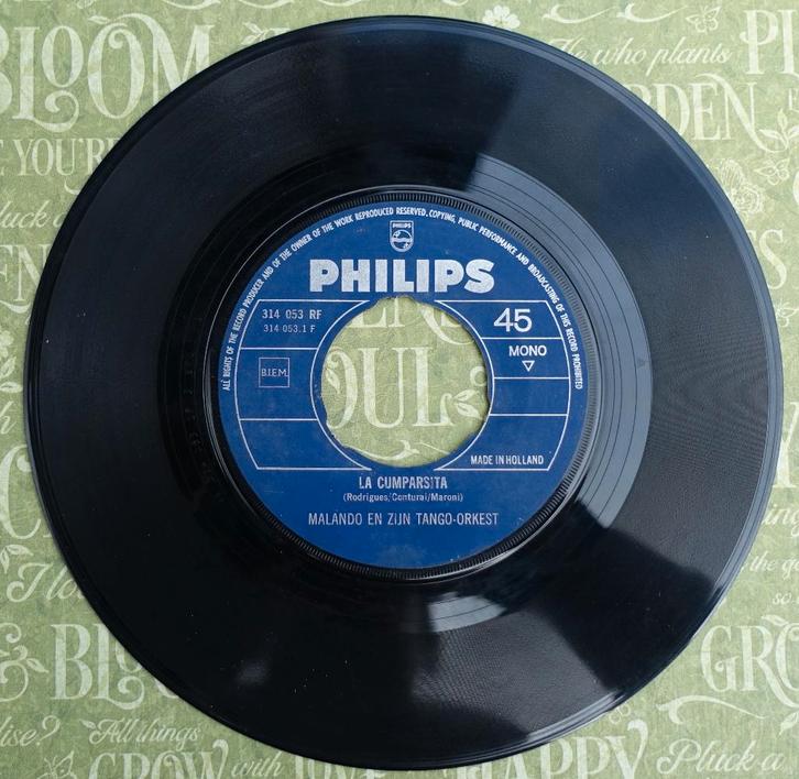 malando and his tango orchestra - la mentirosa, Cd's en Dvd's, Vinyl Singles, Gebruikt, Single, 7 inch, Ophalen of Verzenden