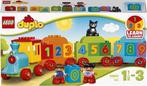 Duplo getalen trein en puzzel dieren, Kinderen en Baby's, Speelgoed | Duplo en Lego, Ophalen of Verzenden, Zo goed als nieuw, Duplo