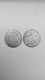 Zeldzame Zilveren Belgische 20 Frank (1949 & 1954), Ophalen of Verzenden, Zilver, Losse munt, Zilver