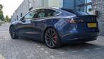 Tesla Model 3 Performance 2019 Blauw, Auto's, Tesla, Automaat, 27 €/maand, 1831 kg, Zwart