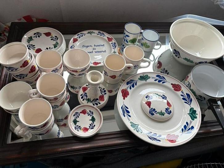 Boerenbont losse servies, Antiek en Kunst, Antiek | Servies compleet, Ophalen of Verzenden
