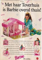 Retro reclame 1992 Mattel Barbie pop met groot toverhuis, Ophalen of Verzenden