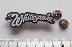 Whitesnake   shaped logo pin badge speld  n3 wit, Nieuw, Overige typen, Verzenden