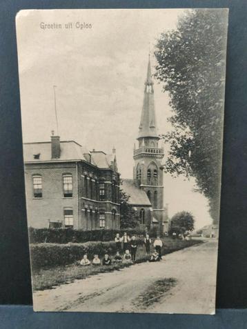 Oploo gelopen 1918 straatbeeld met kinderen Jos Strijbosch  beschikbaar voor biedingen