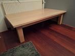 Massief beukenhouten salontafel 140x80x39, Ophalen, 100 tot 150 cm, 50 tot 100 cm, Zo goed als nieuw