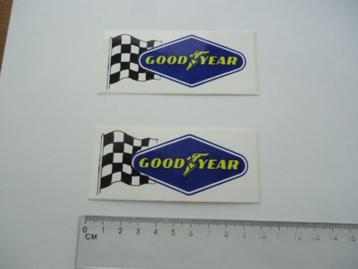sticker oud GOODYEAR finishvlag logo motorrace motorsport au beschikbaar voor biedingen