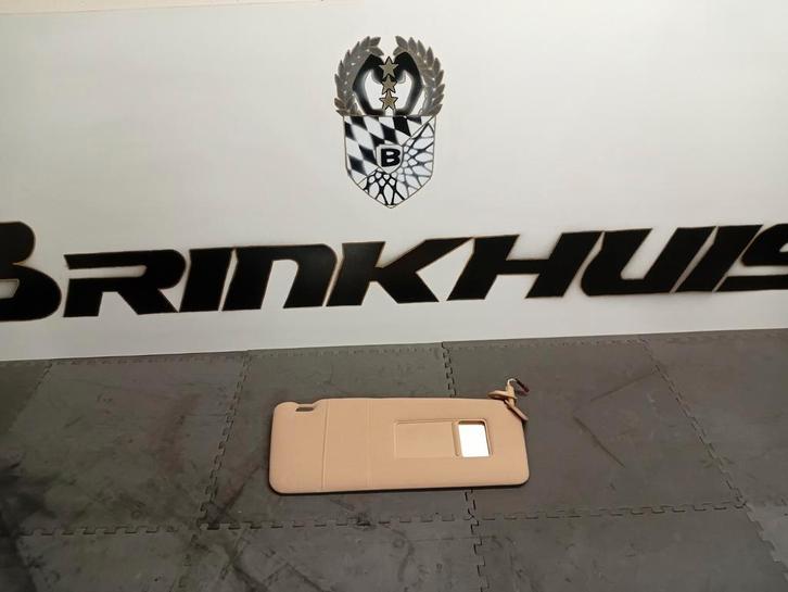 BMW E39 ZONNEKLEP SPIEGEL VERLICHT RECHTS BEIGE 51168242540, Auto diversen, Overige Auto diversen, Ophalen of Verzenden