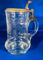 Geslepen kristallen of glazen bierpul, Antiek en Kunst, Antiek | Glas en Kristal, Ophalen of Verzenden