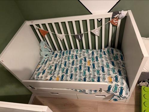 stuva ledikant compleet, Kinderen en Baby's, Kinderkamer | Bedden, Gebruikt, Minder dan 140 cm, 70 tot 85 cm, Matras, Ophalen of Verzenden