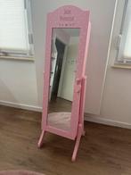 Staande kinder sieraden spiegel roze 1.22cm x 38cm, Ophalen, Minder dan 50 cm, 100 tot 150 cm, Zo goed als nieuw