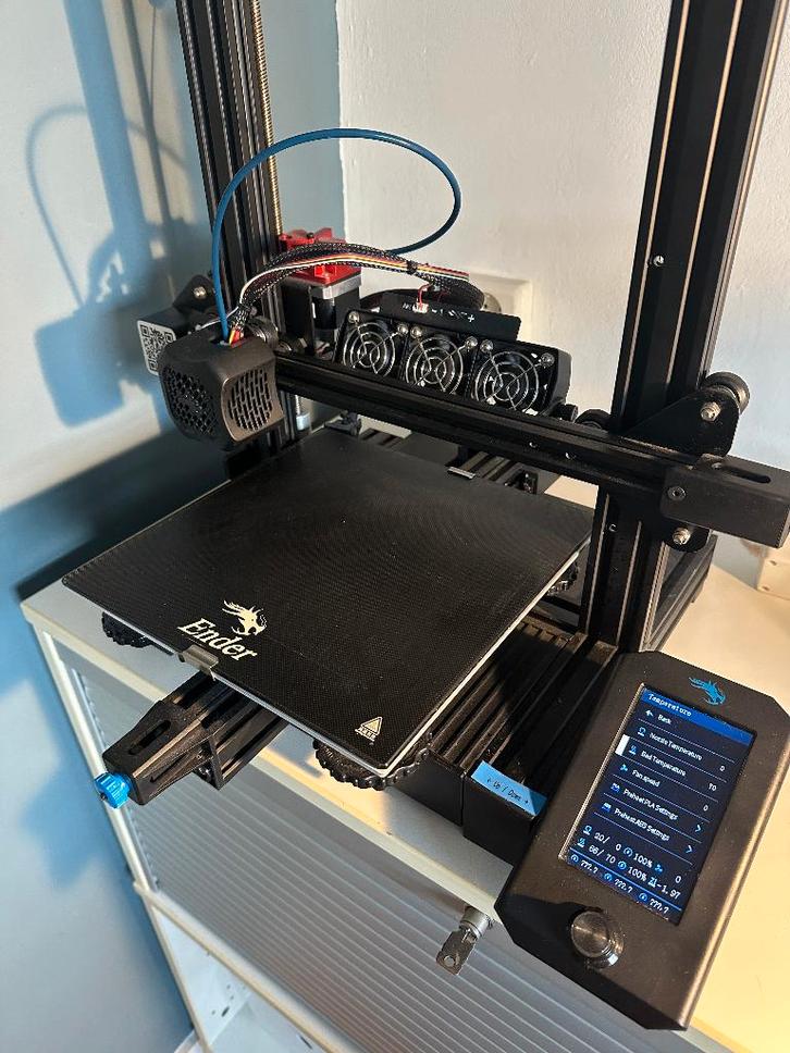 Creality - Ender 3 v2 printer (+ upgrades), Computers en Software, 3D Printers, Zo goed als nieuw, Ophalen