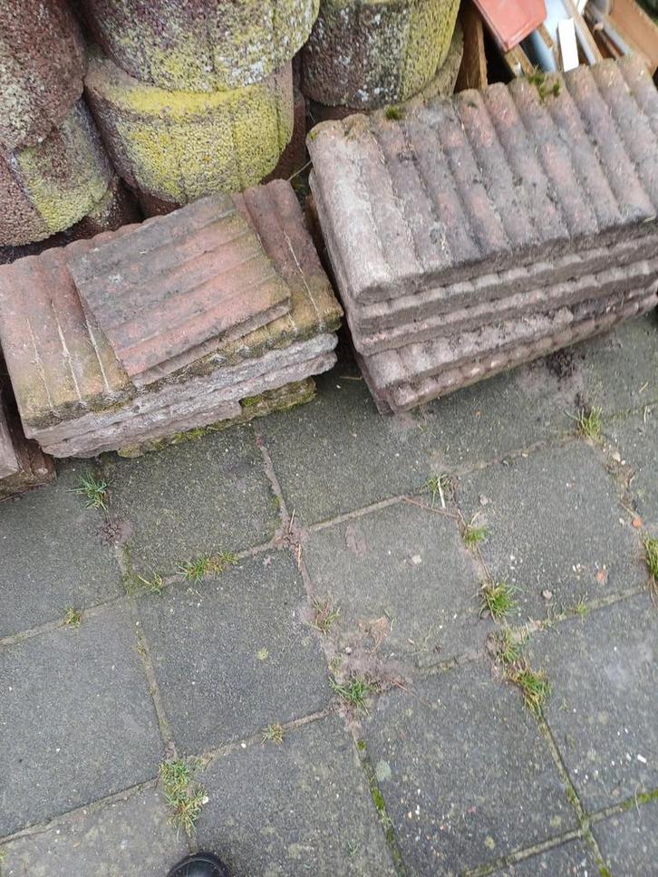 Palissaden gratis., Tuin en Terras, Tegels en Klinkers, Gebruikt, Klinkers, Beton, Ophalen
