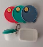 Tupperware koelkastmagneten (2) en sleutelhanger, Huis en Inrichting, Keuken | Tupperware, Groen, Overige typen, Ophalen of Verzenden