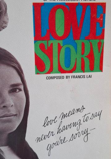 Love Story. Souvenir music album. 1971. Engelstalig.  beschikbaar voor biedingen
