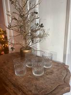 Duralex France sap/waterglazen ribbel,zgan, Glas of Glazen, Ophalen of Verzenden, Overige stijlen, Glas