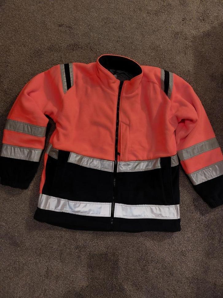 Fristads High vis fleecejack, 119625, winddicht, nieuw, XL, Tuin en Terras, Werkkleding, Nieuw, Heren, Jas, Ophalen of Verzenden