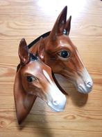 muurbeeld merrie met veulen hoofden Jema Nr. 23, Ophalen of Verzenden