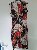 Elegante Jurk met Kettingprint, Kleding | Dames, Jurken, Maat 38/40 (M), Overige kleuren, Ophalen of Verzenden, Zo goed als nieuw