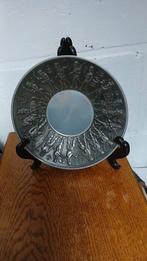 Vintage Tinnen Sierbord met Jachttafereel, Antiek en Kunst, Antiek | Schalen, Ophalen of Verzenden