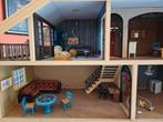Vintage poppenhuis met verlichting, Ophalen, Gebruikt, Poppenhuis