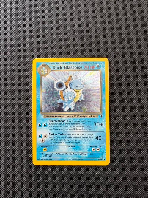 Dark Blastoise HOLO legendary set 4/110, Hobby en Vrije tijd, Verzamelkaartspellen | Pokémon, Zo goed als nieuw, Losse kaart, Ophalen of Verzenden