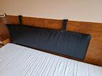 Nahka kussen leer 60x160 cm, Huis en Inrichting, Woonaccessoires | Kussens, Ophalen, Zo goed als nieuw, Zwart, Rechthoekig