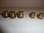 eindstop knel messing 3 stuks 15 mm +  2 stuks 12 mm, Ophalen, Nieuw, Minder dan 50 mm, Overige typen