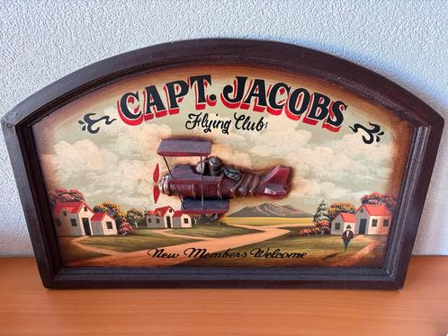 ≥ Vintage Capt. Jacobs Flying Club Decoratie — Antiek
