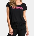 Shoeby Perfect top shirt Eksept zwart fuchsia rose maat S/M, Maat 38/40 (M), Zwart, Nieuw, Ophalen of Verzenden