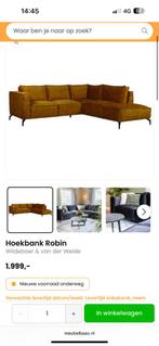 ZGAN Velvet Velours Hoekbank Robin - Okergeel/Goud - 260x245, Ophalen, 250 tot 300 cm, -, Hoekbank