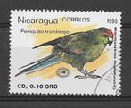 Nicaragua 1990 Papagaai, Verzenden, Gestempeld, Midden-Amerika