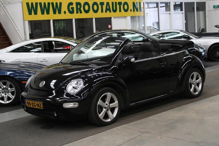 Volkswagen New Beetle Cabriolet 2.0 Highline Automaat Airco,, Auto's, Volkswagen, Bedrijf, Te koop, Beetle (Kever), ABS, Airbags
