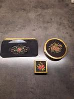 Vintage Handwerk Setje met Bloemmotief, Antiek en Kunst, Antiek | Overige Antiek, Ophalen of Verzenden