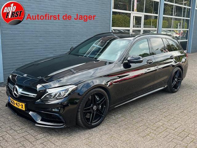 Mercedes-Benz C-Klasse Estate AMG 63 / Burmeister / Leder Al, Auto's, Mercedes-Benz, Bedrijf, Te koop, C-Klasse, ABS, Achteruitrijcamera