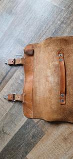 Vintage Leren Boekentas / Ruiterstas, Overige merken, Gebruikt, Bruin, Ophalen of Verzenden