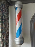 Vintage Kapperspaal draaiend met verlichting. 95 CM., Ophalen of Verzenden