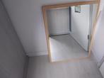 SPIEGEL MET HOUTEN LIJST, Huis en Inrichting, Woonaccessoires | Spiegels, Ophalen, Rechthoekig, Minder dan 100 cm