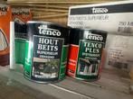 Partij Tenco Houtbeits/Lak - Diverse Kleuren & Inhoud, Ophalen, Gebruikt, Wit, Beits
