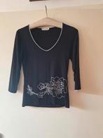 Dames shirt zwart  maat M, Ophalen of Verzenden, Gedragen, Zwart, Korte mouw