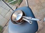 3 koperen steelpannen falk, made in france ,en wijko(Fal)rvs, Huis en Inrichting, Keuken | Potten en Pannen, Ophalen of Verzenden