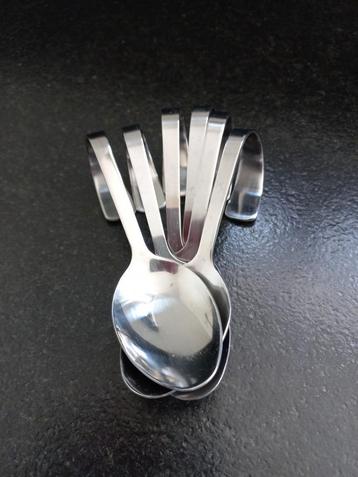 6 rvs amuselepels  beschikbaar voor biedingen