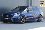 Mercedes-Benz C-klasse Estate 450 AMG 4MATIC C43 367pk Leder, Auto's, Mercedes-Benz, Zwart, 367 pk, Blauw, 2996 cc
