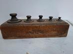 oude mooie set messing gewichtenblok, Antiek en Kunst, Curiosa en Brocante, Ophalen of Verzenden