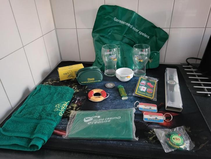 Holland Casino verzamelitems, Verzamelen, Merken en Reclamevoorwerpen, Gebruikt, Gebruiksvoorwerp, Ophalen